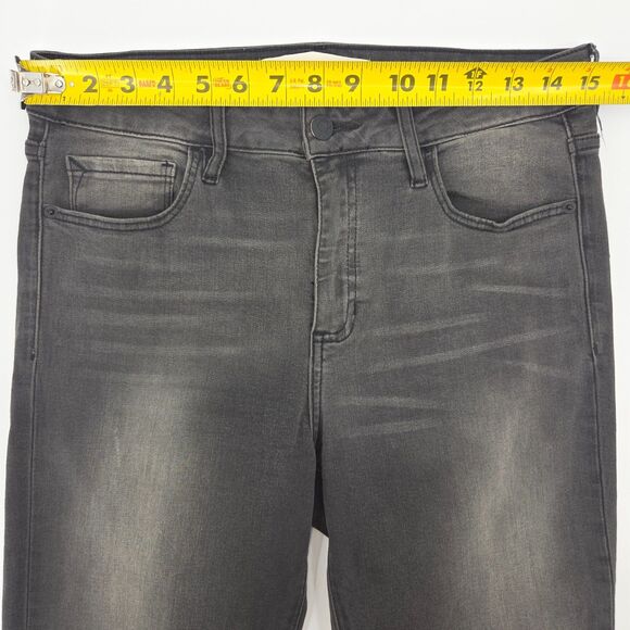 Hidden Jeans Womens Size 30 Gray Flare Frayed  Western Cowboy Rodeo Retro 70s - Picture 5 of 9